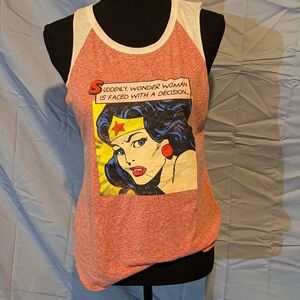 Wonder Woman Graphic Tank Top - Red